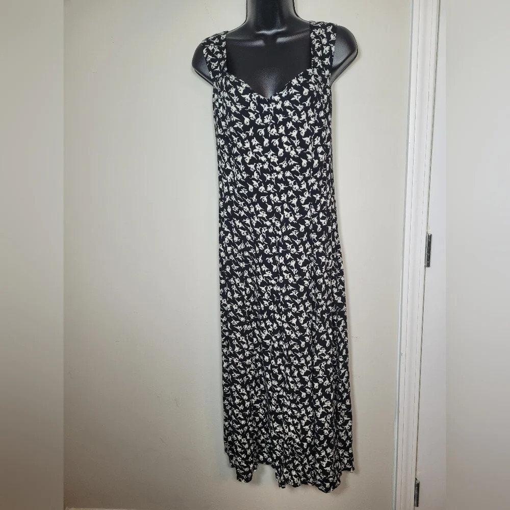 Vintage Jamie Brooke Floral Fit and Flare Dress sz M
